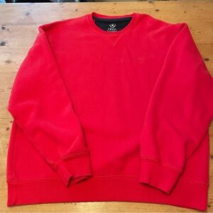 Izod‎ Men’s Crewneck Sweatshirt Pullover Red Size 2XL (XXL)